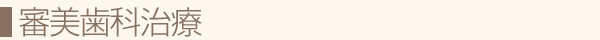 審美歯科治療